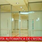 puerta automatica de cristal